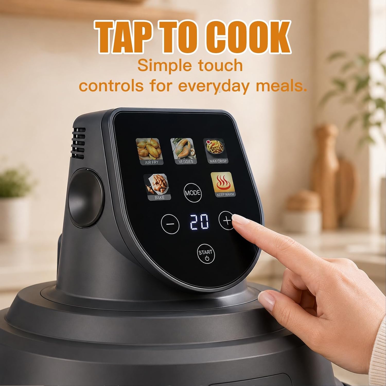Glass Air Fryer 4QT & 1.5QT Transparent Dual Pot Set - Image 4