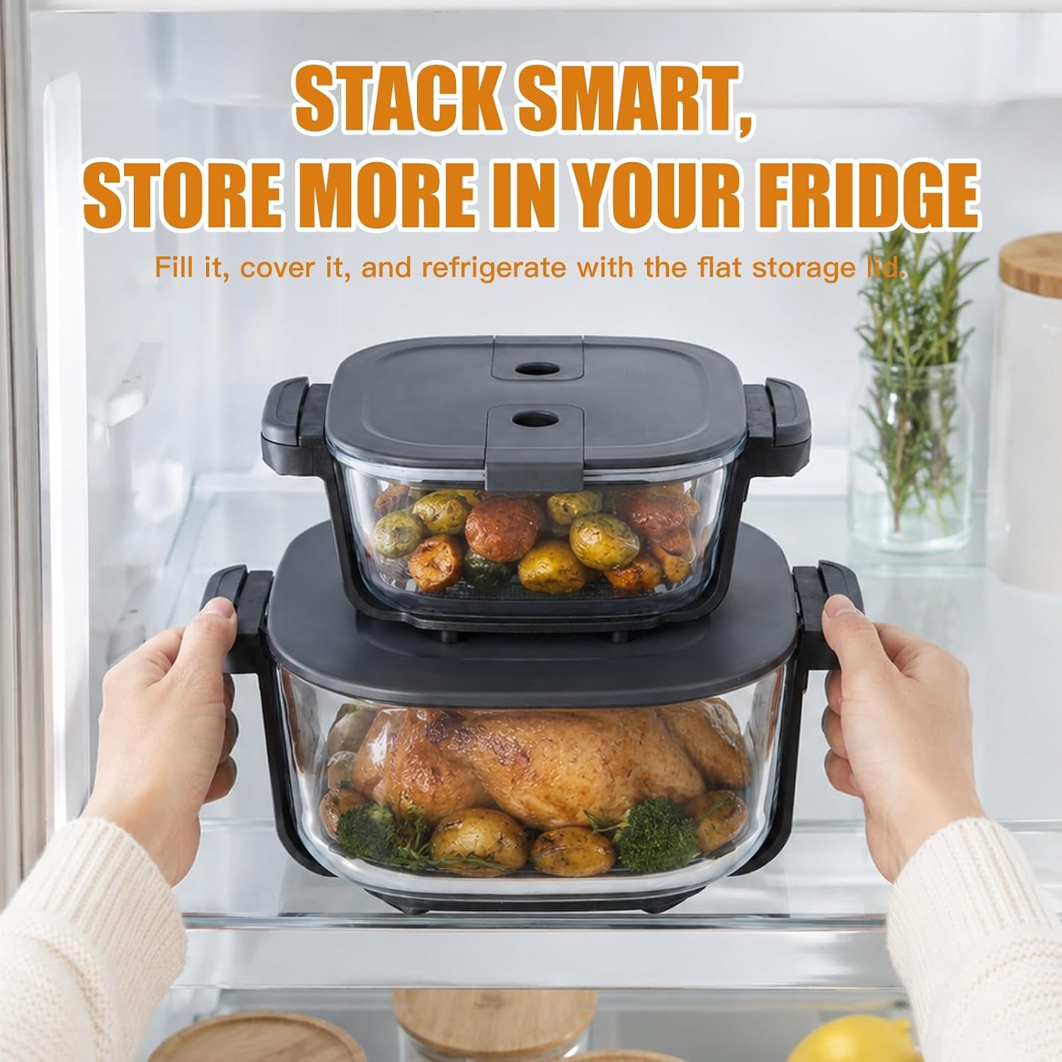 Glass Air Fryer 4QT & 1.5QT Transparent Dual Pot Set - Image 6